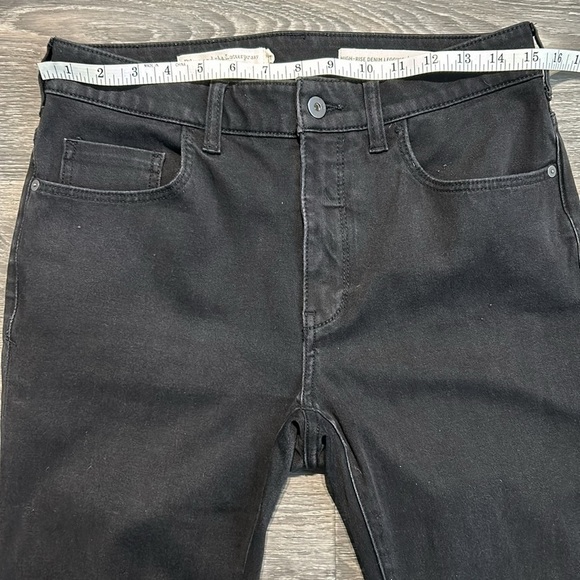 Pilcro & the Letterpress High-Rise Legging Jeans Black Anthropologie 30 Curvy - Picture 5 of 13